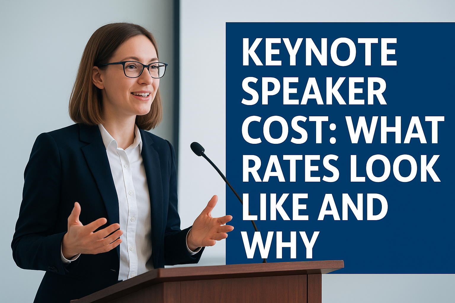 Keynote Speaker Cost: What Rates Look Like and Why