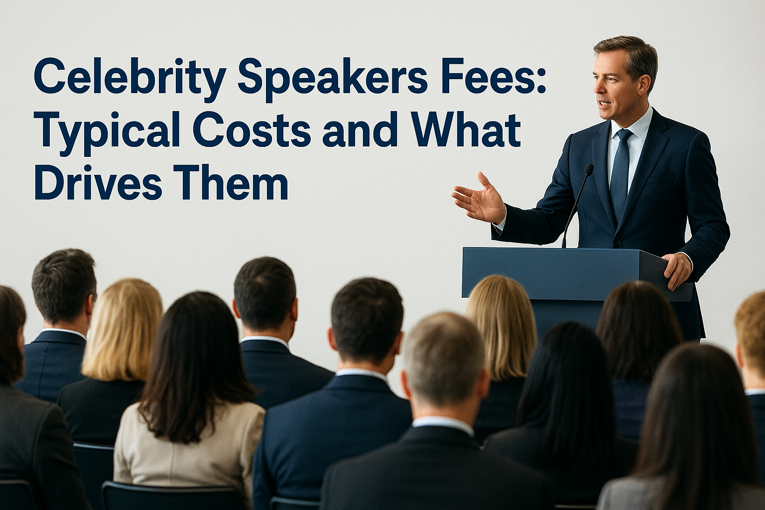 Celebrity Speakers Fees: Typical Costs and What Drives Them