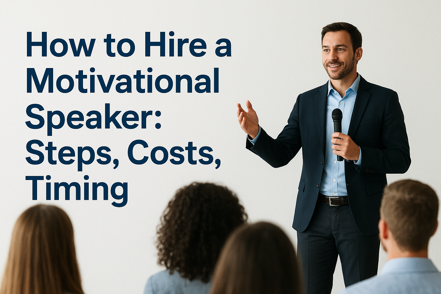 How to Hire a Motivational Speaker: Steps, Costs, Timing