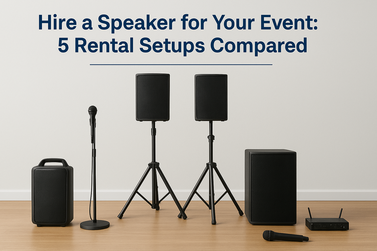 Hire a Speaker for Your Event: 5 Rental Setups Compared